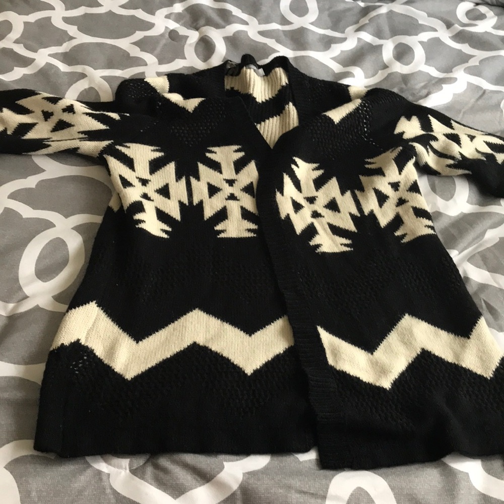 Black & white cardigan